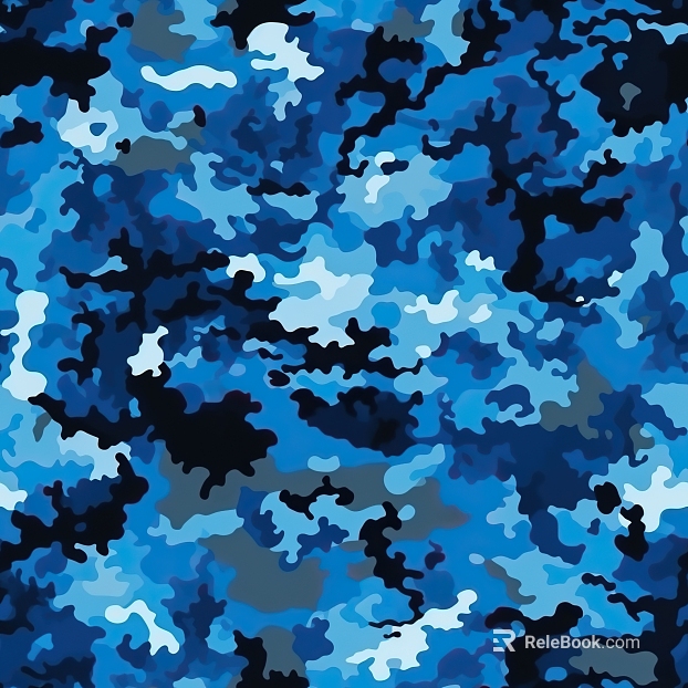Military blue camouflage fabric texture
