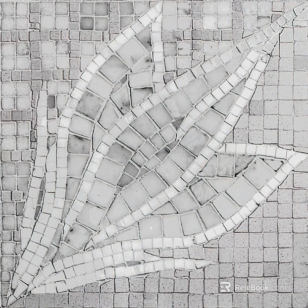 Light gray stone mosaic wall decoration texture