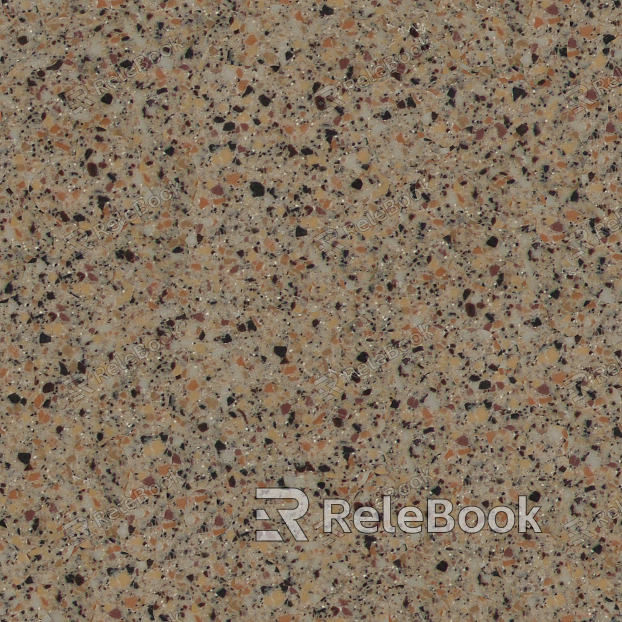 A coarse, gray stone texture with uneven, jagged surfaces and deep crevices, resembling weathered rock.