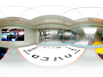 Hyundai Car Showroom Private Garage HDR texture (ID:ffaeh445827)