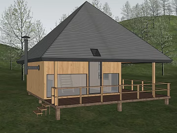 Log Color Wooden House Field Holiday Building texture (ID:ffaeh088056)