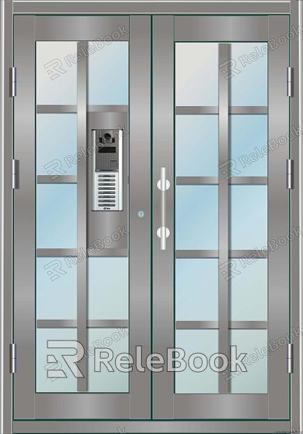 Metal door texture