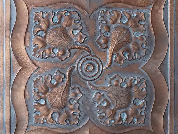Ceiling metal panel, aluminum ceiling tile texture (ID:ffaeh448914)