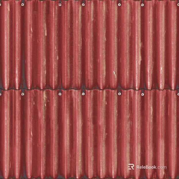 Red-brown color steel tile factory roof texture