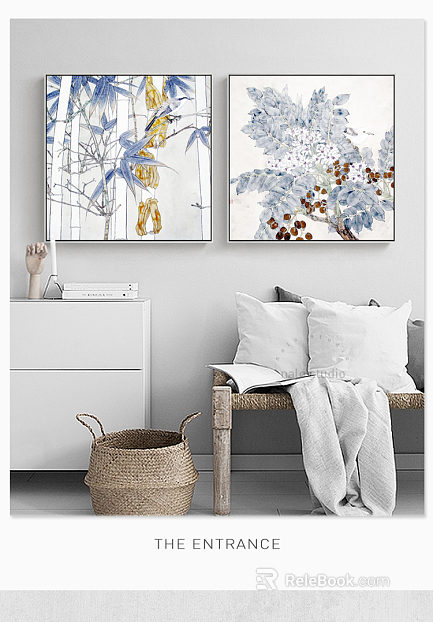 Plant painting texture