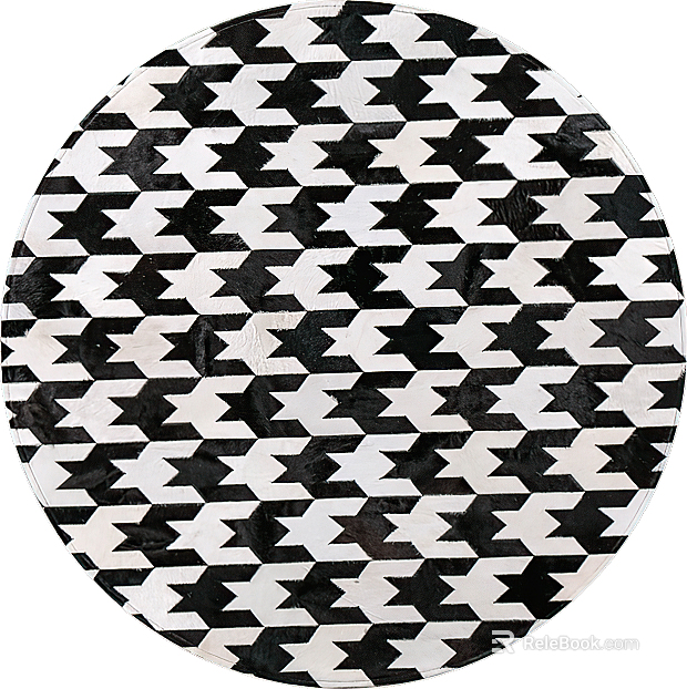 Round carpet texture
