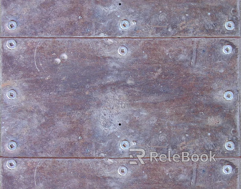 Buckle plate metal texture