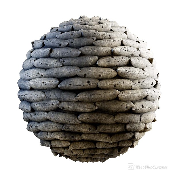 Sandbag PBR texture