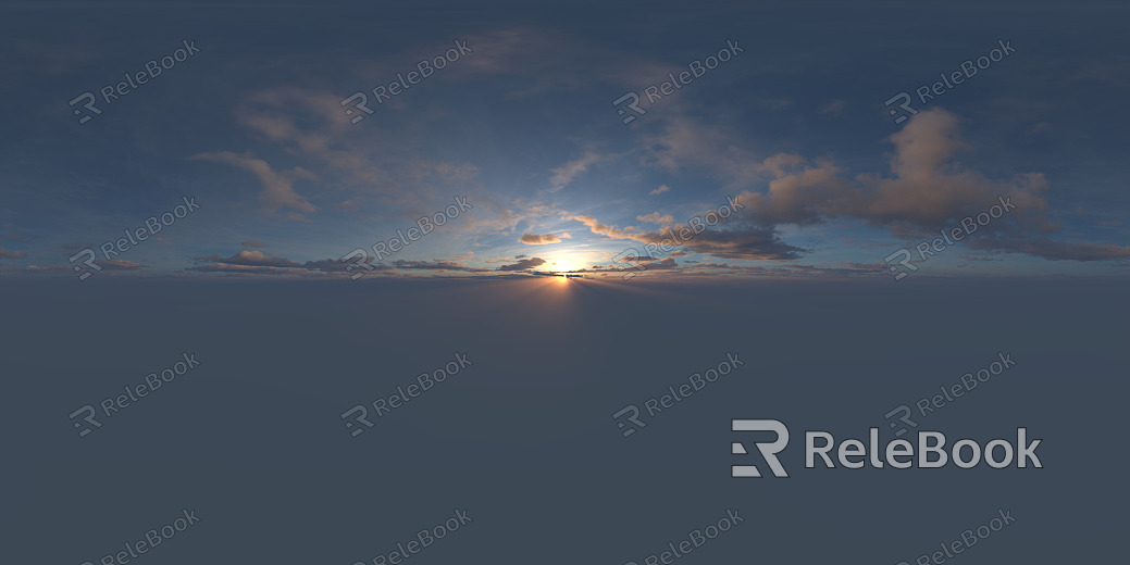 Sunrise Sunset Cloudy Blue Sky Landscape Landscape HDR texture