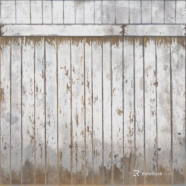 Old white wood wall panel texture