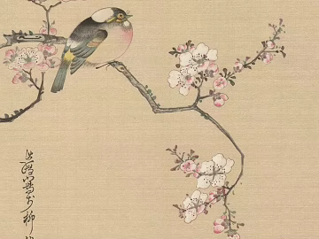 Chinese flower and bird painting texture (ID:ffach815456)