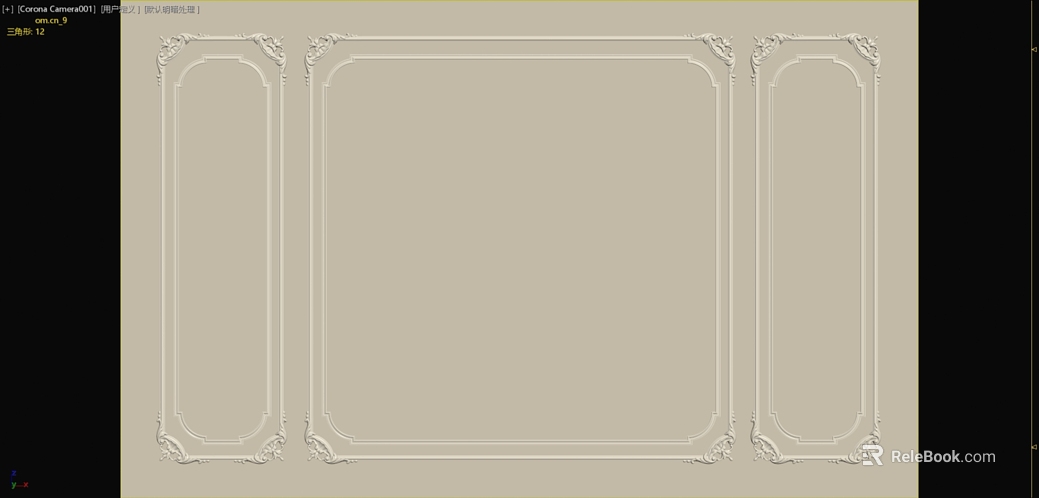 Rice white European carved wall panel background wall texture