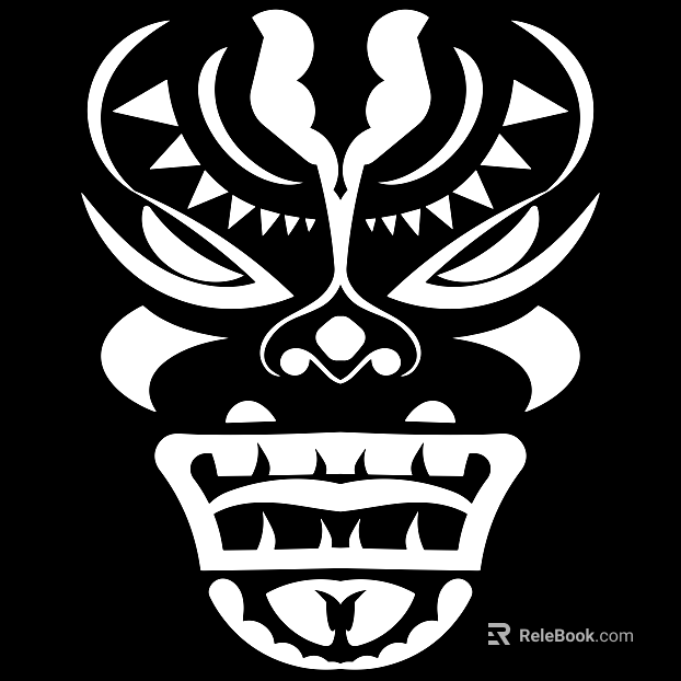 Tattoo black and white mask pattern texture pattern graphics texture