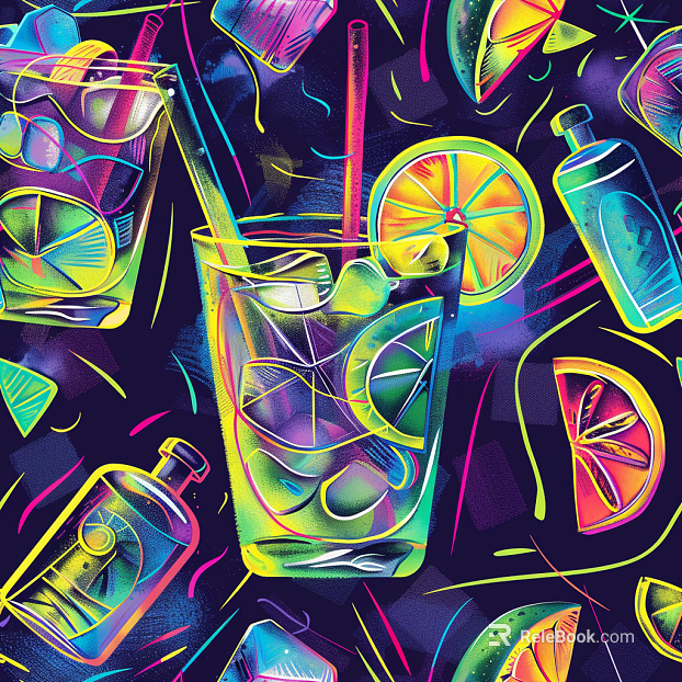 Cocktail wallpaper wallpaper pattern wallpaper texture