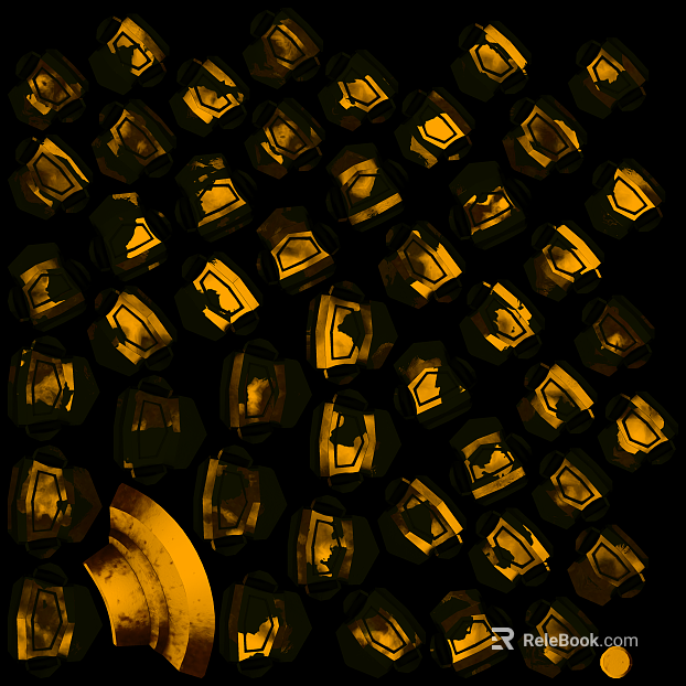 Gold distressed metal decorative surface texture