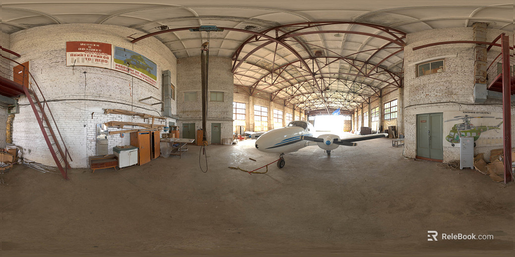 Factory Aircraft Daytime HDR texture