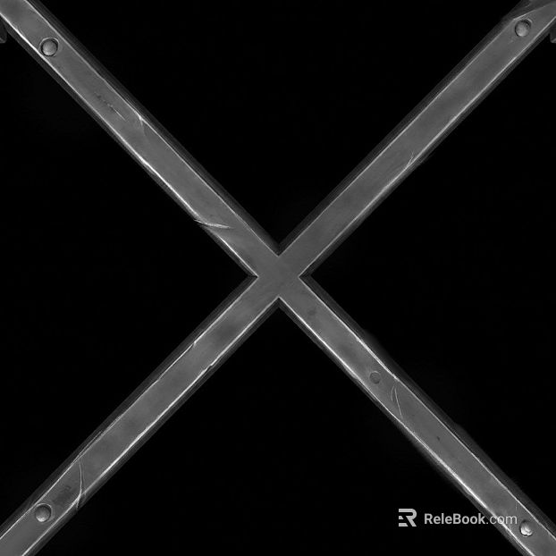 Cold gray distressed metal component decoration texture
