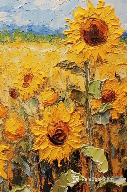 Plant painting texture