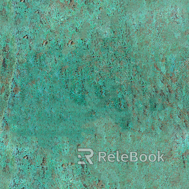 A vintage, oxidized metal texture, showcasing layers of peeling paint and rust, revealing the weathered, industrial character beneath. The worn surface tells tales of time and history. (49 words) 

However, since the image isn't actually provided in this text-based format, this description is based 