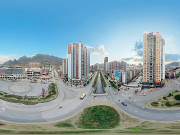HDR City Community Panorama texture (ID:ffach459303)