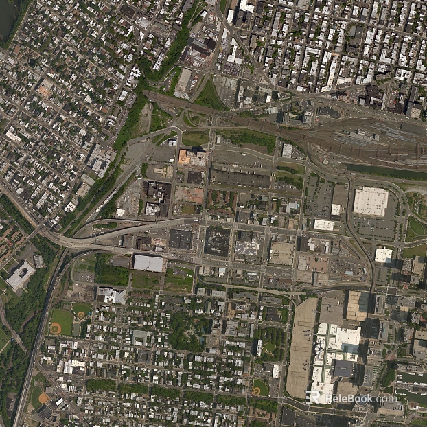 Aerial view of the city texture