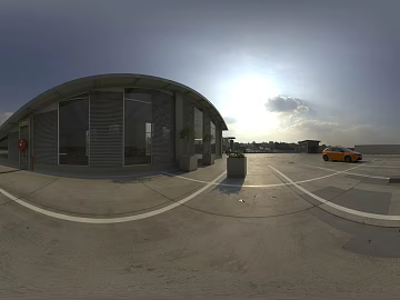 Outdoor parking day HDR 3d model