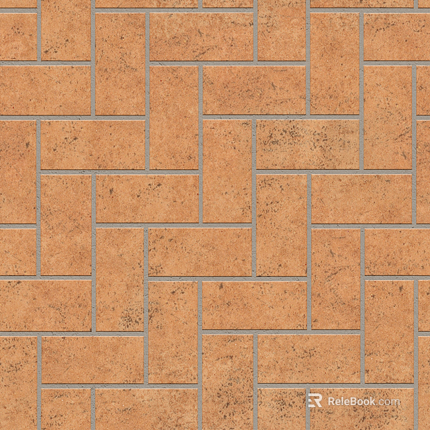 Herringbone pattern cement floor tile permeable brick sidewalk road square ground texture