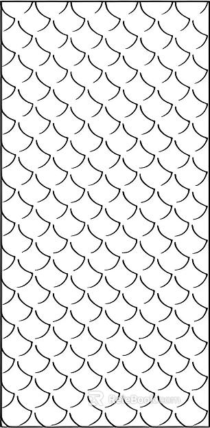 PU fish scale bump texture