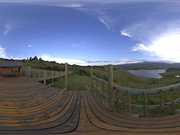 Outdoor Plank Road Grass Day HDR texture (ID:ffabg35801)
