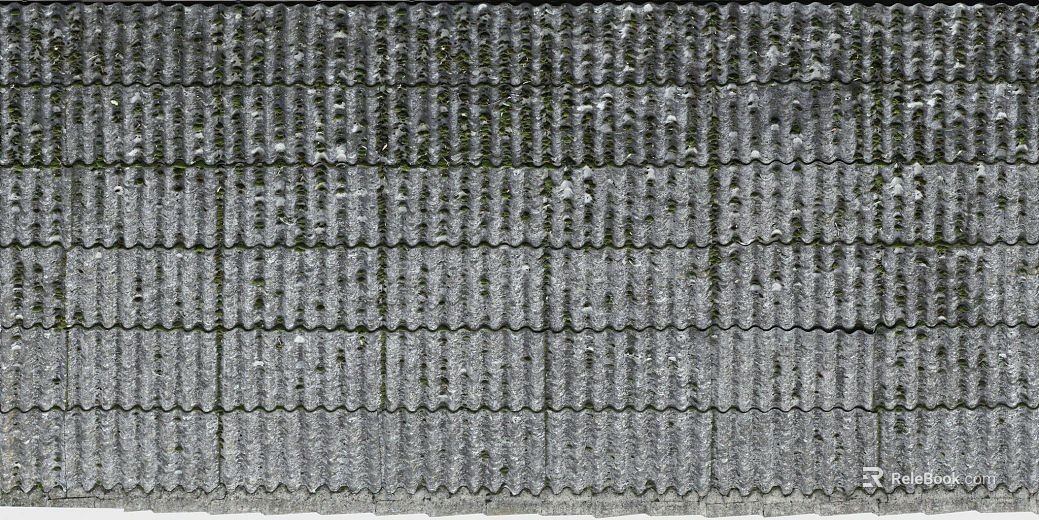 Grey asbestos tile roof building materials texture
