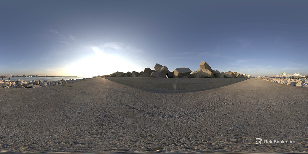 Seaside Park Sunrise hdr texture