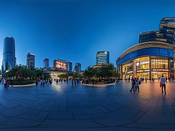 hdr city commercial street street view night view panorama texture (ID:ffach735508)