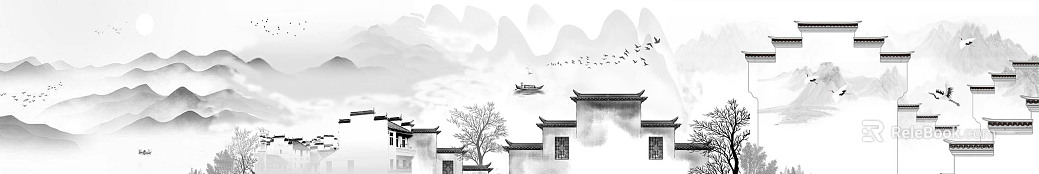 black and white painting texture