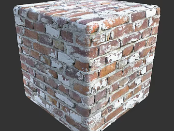 Brick wall PBR texture (ID:ffach543351)