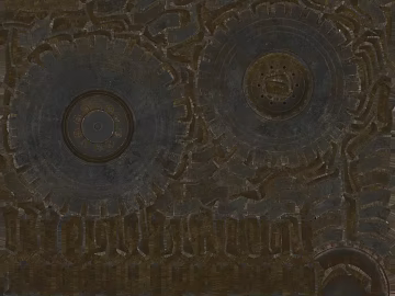 Dark Brown Old Gear Metal Map texture (ID:ffaeh212439)