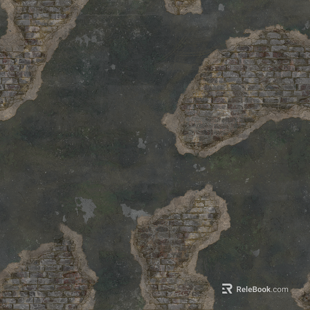 Rough brick wall doomsday dilapidated texture