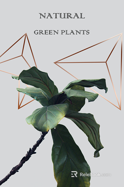 Plant painting texture