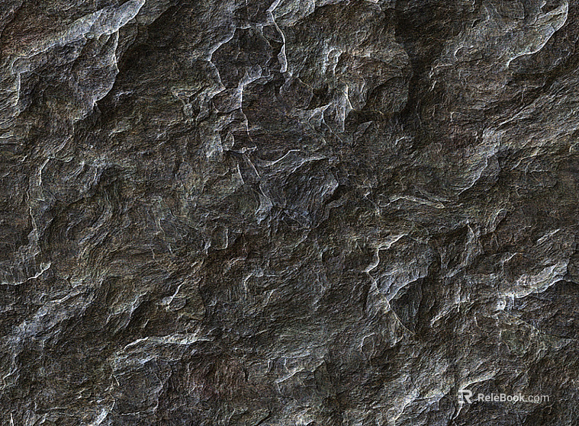 Rock black stone texture seamless texture
