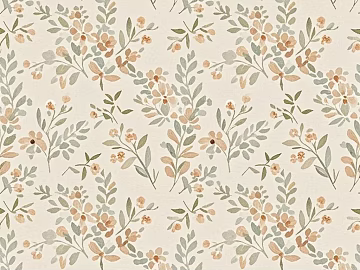 Small fresh floral wallpaper 3d model