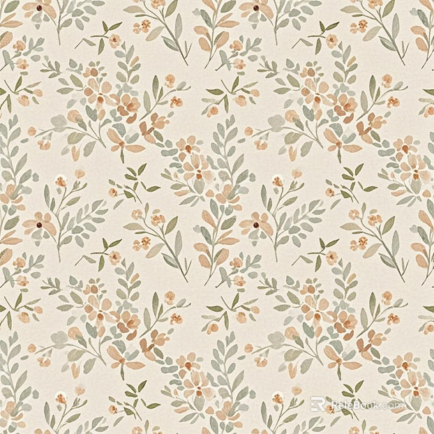 Small fresh floral wallpaper texture