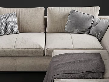 Beige Plain Fabric Living Room Sofa texture (ID:ffaeh494666)