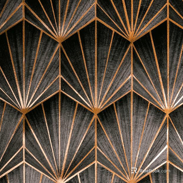 Black gold geometric wallpaper texture