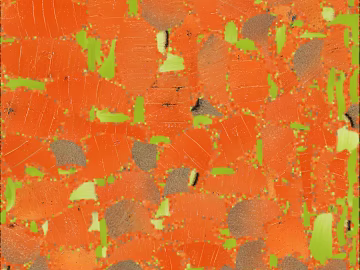 Orange ground color block terrazzo interior wall 3d model