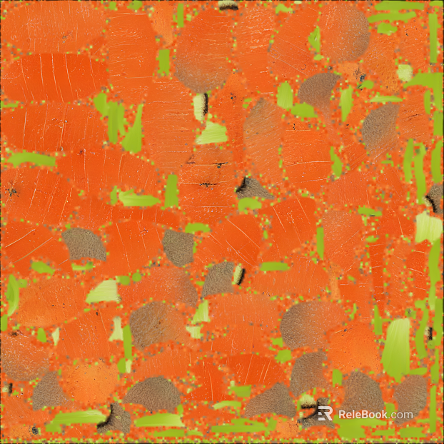Orange ground color block terrazzo interior wall texture