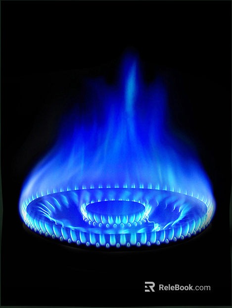 flame gas stove texture