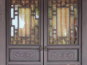 Chinese Pane Wooden Door texture (ID:ffach522248)