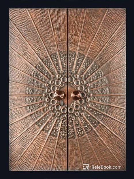 Copper door texture