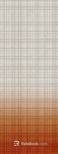 Orange White Gradient Plaid Fabric Soft texture