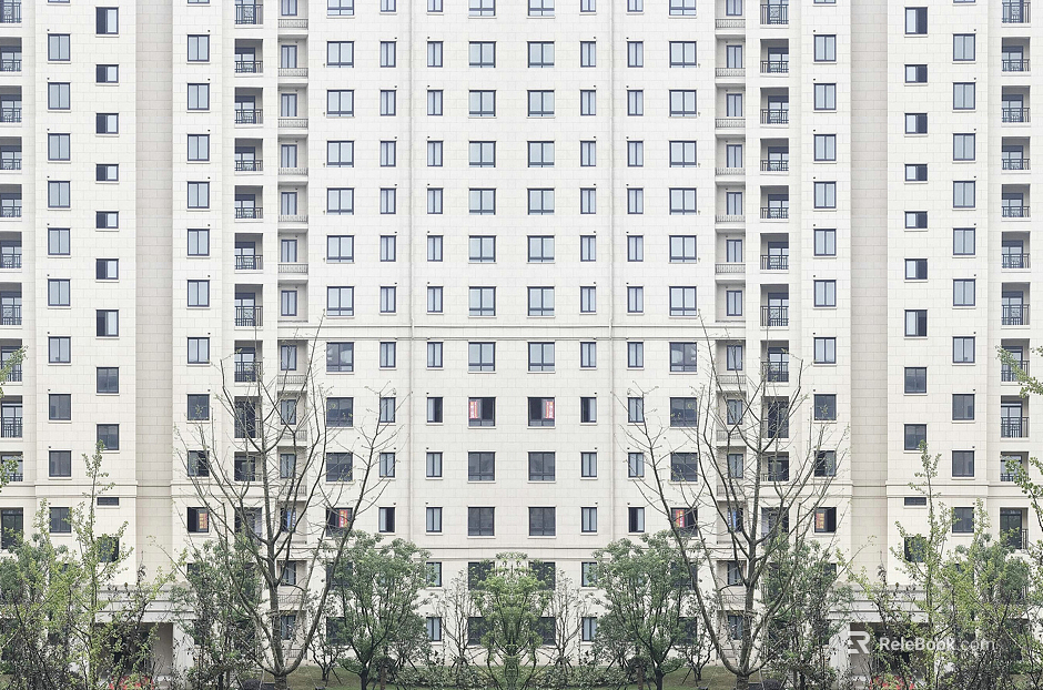 Outside the window of the building area texture