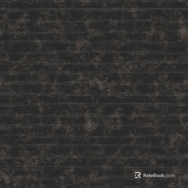 Dark gray old brick wall background wall texture